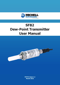 Thumbnail of document Manual - SF82 Dew-Point Transmitter for Compressed Air Dryers